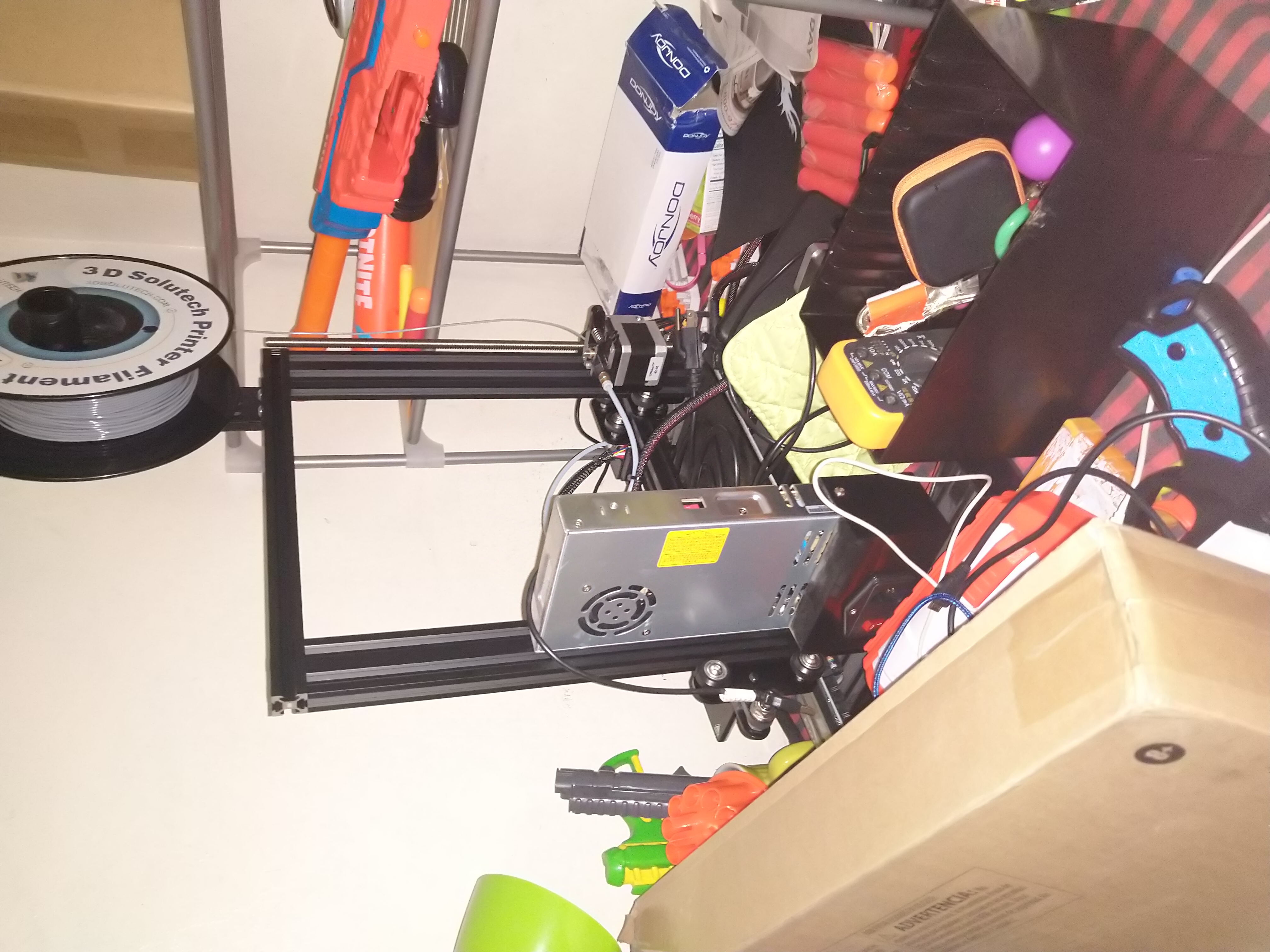 Ender 3 3d printer amongst stuff