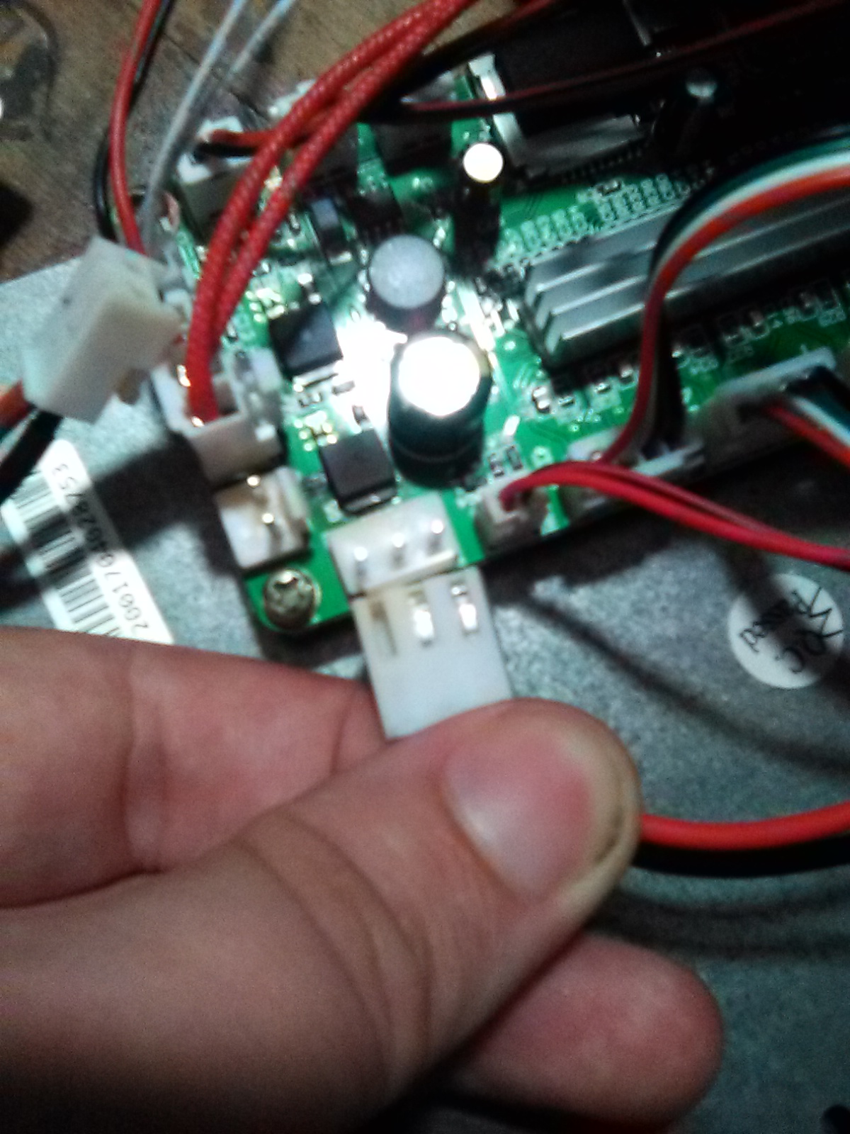 A burned PCB